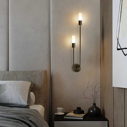 Retro Background Living Room Aisle Bedroom Lamp Bedside Nordic Creative LED Decorative Wall Lighting Modern Minimalist Wall Lamp