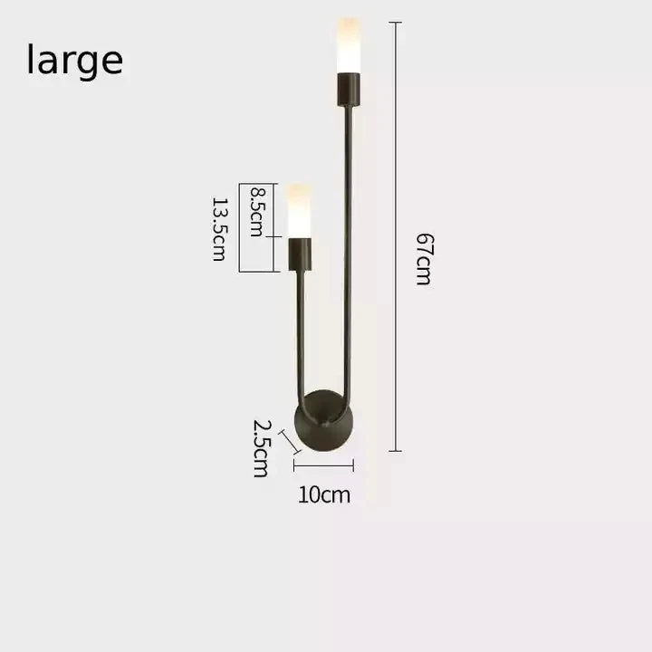 Retro Background Living Room Aisle Bedroom Lamp Bedside Nordic Creative LED Decorative Wall Lighting Modern Minimalist Wall Lamp