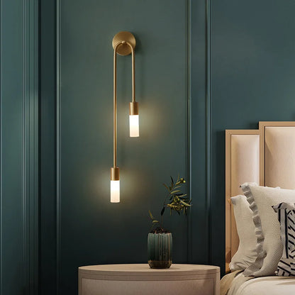 Retro Background Living Room Aisle Bedroom Lamp Bedside Nordic Creative LED Decorative Wall Lighting Modern Minimalist Wall Lamp