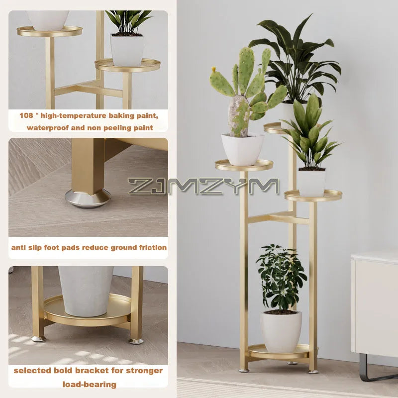 Flower Rack Plant Stand Display Rack Flower Holder Plant Display Stand Multiple Flower Pot Corner