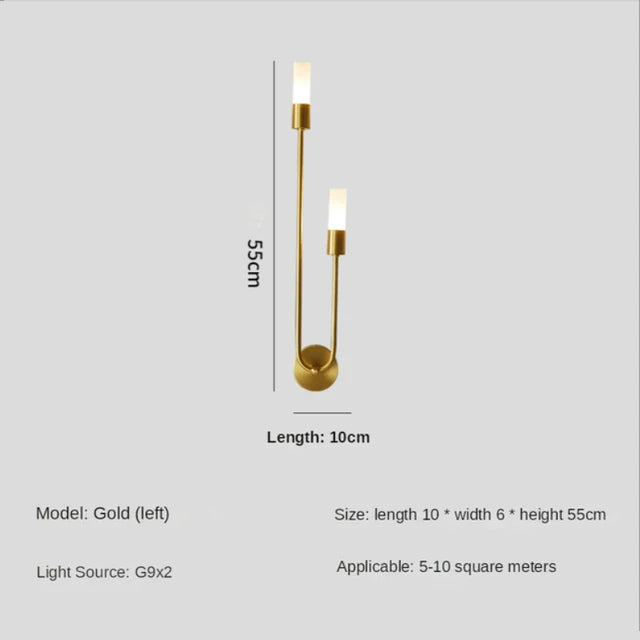 Retro Background Living Room Aisle Bedroom Lamp Bedside Nordic Creative LED Decorative Wall Lighting Modern Minimalist Wall Lamp